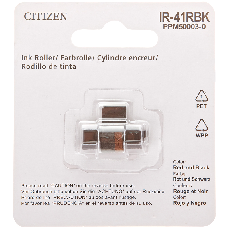 Картридж оригинальный для калькулятора Citizen IR41-RBK красный-черный (IR41-RBK)