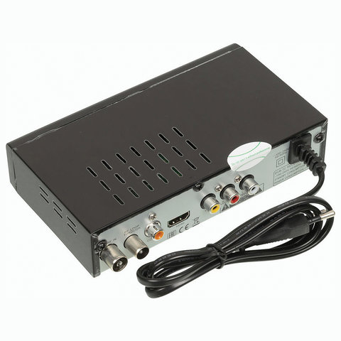 Приставка для цифрового ТВ DVB-T2 D-Color DC1002HD, RCA, HDMI, USB, дисплей, пульт ДУ