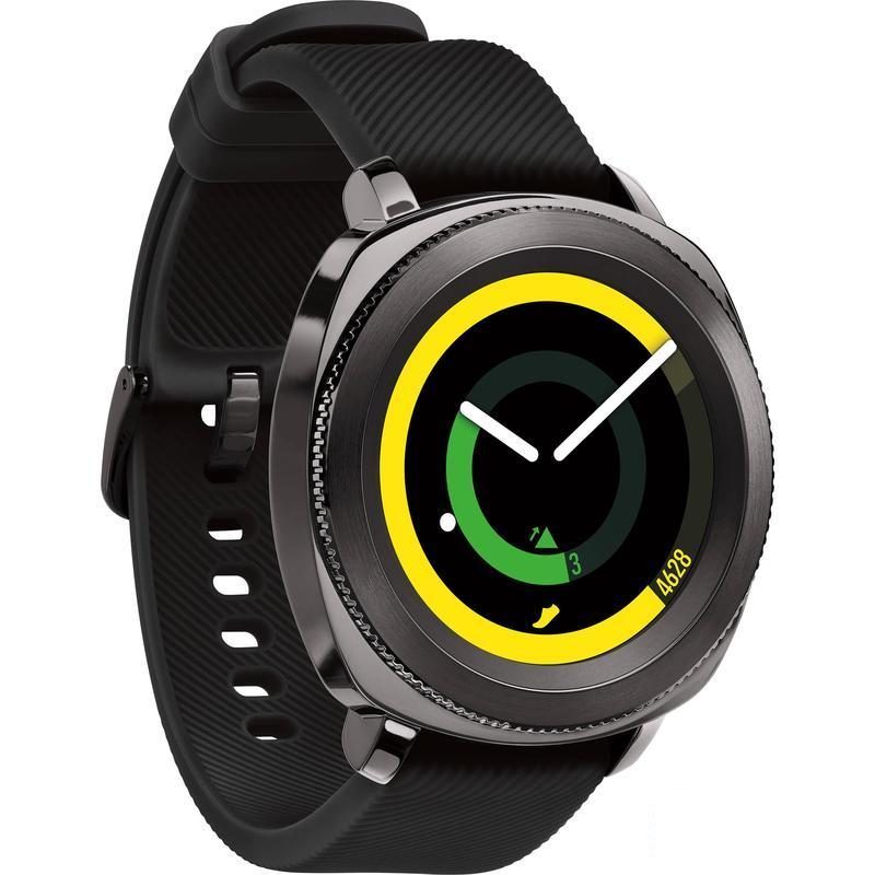 Смарт-часы Samsung Gear Sport0, 1.2&quot;, черные