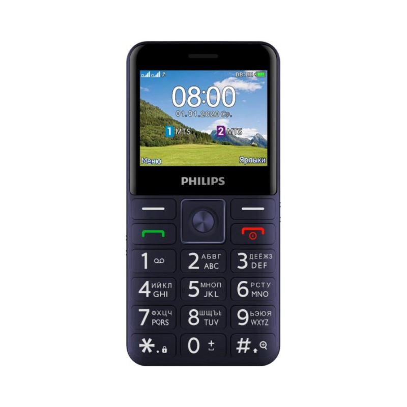 Мобильный телефон Philips Xenium E207 синий