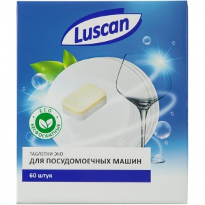 Таблетки для посудомоечных машин Luscan Optima Эко, 60шт., 7 уп.