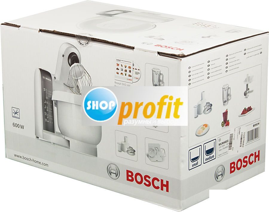 Кухонный комбайн Bosch MUM4855, белый (MUM4855)