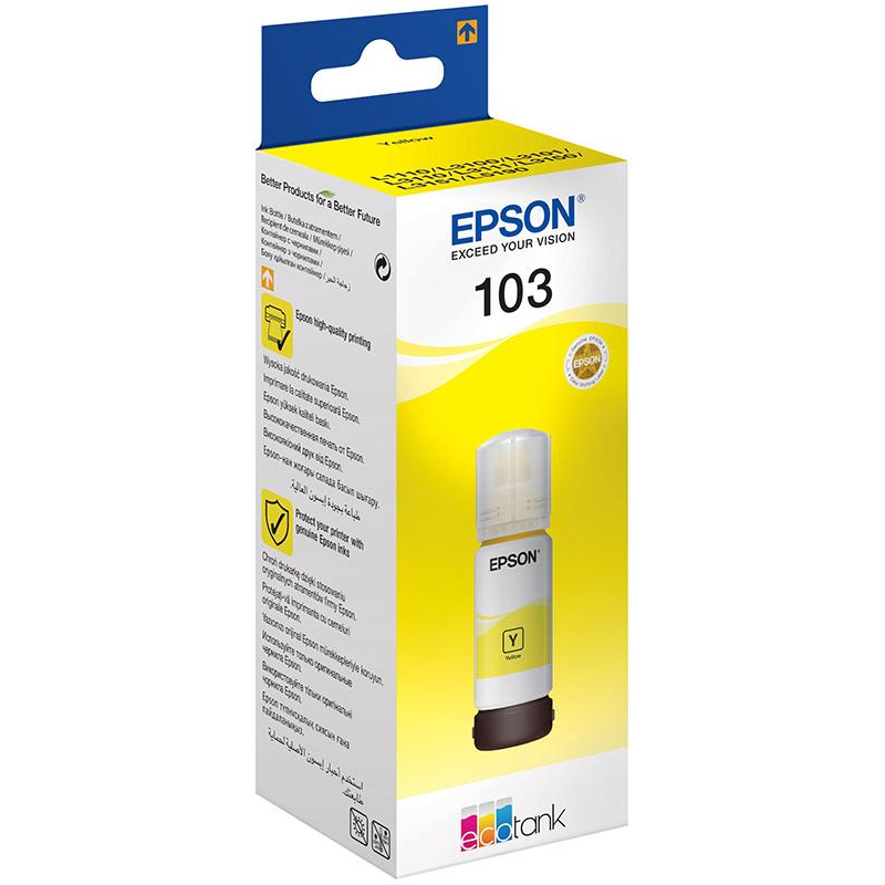 Контейнер с чернилами оригинальный Epson C13T00S44A (65мл) желтый