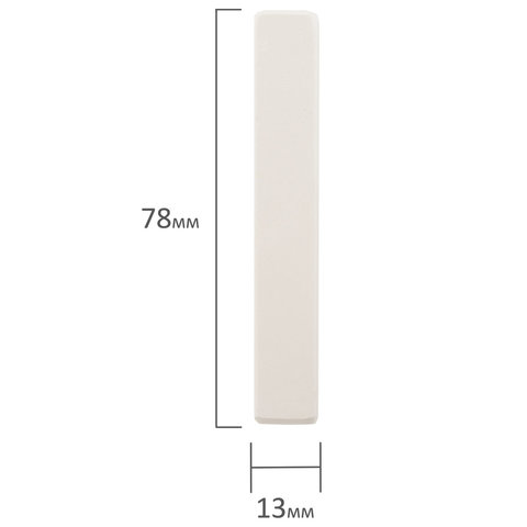 Мел белый Пифагор, средняя твердость, квадратный, 100шт. (227440), 8 уп.