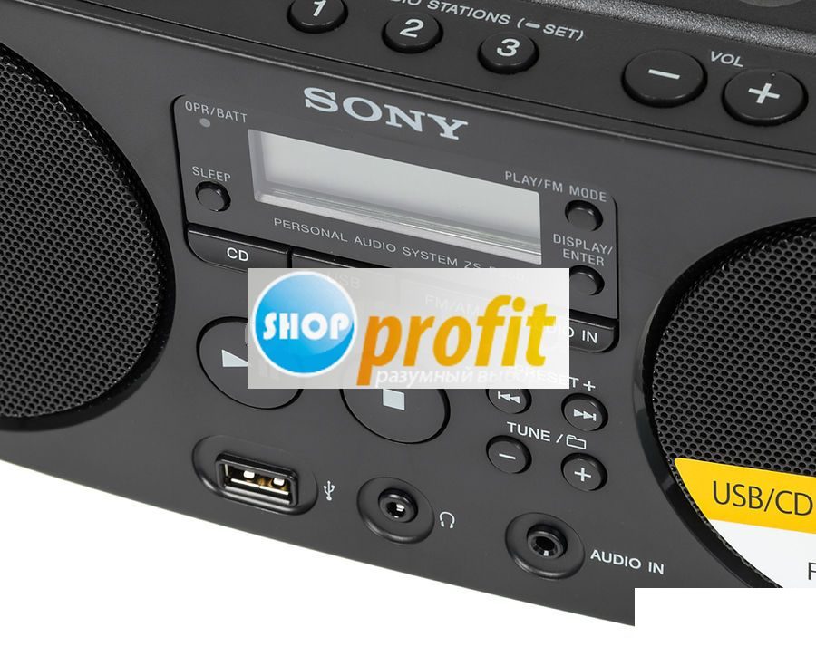 Аудиомагнитола Sony ZS-PS50, черный (ZSPS50B.RU5)