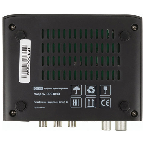 Приставка для цифрового ТВ DVB-T2 D-Color DC930HD, RCA, HDMI, USB, пульт ДУ