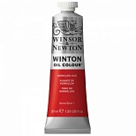 Краска масляная художественная Winsor&Newton "Winton", 37мл, туба, киноварь (пунцовый ярко-красный) (1414682)